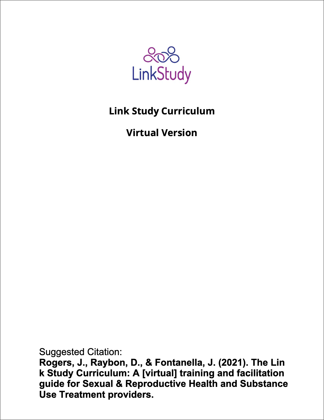 Link Study Curriculum Facilitator's Guide Virtual Final with Citation Thumbnail